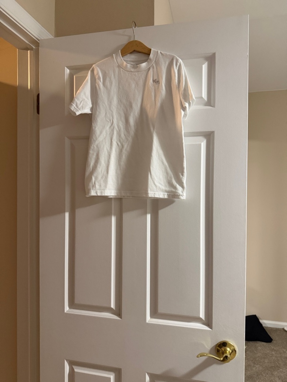 abercrombie kids White Short Sleeve Crew Tee